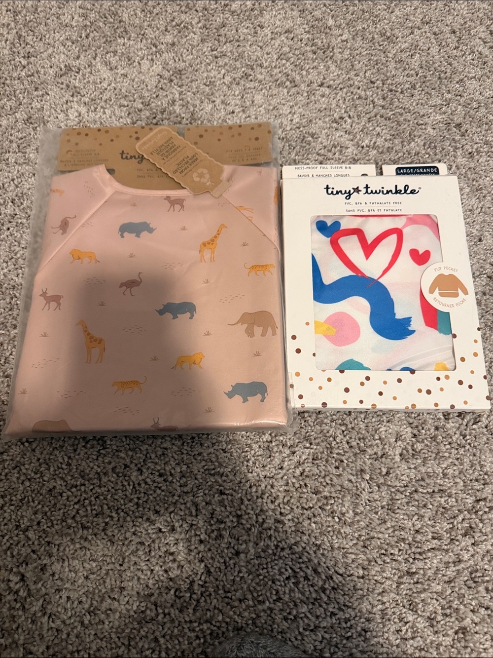 Brand New Tiny Twinkle full sleeve bib size Large